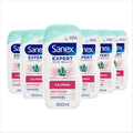 Sanex Expert Skin Health Agave Calming Shower Gel for Sensitive Skin - 6x450ml