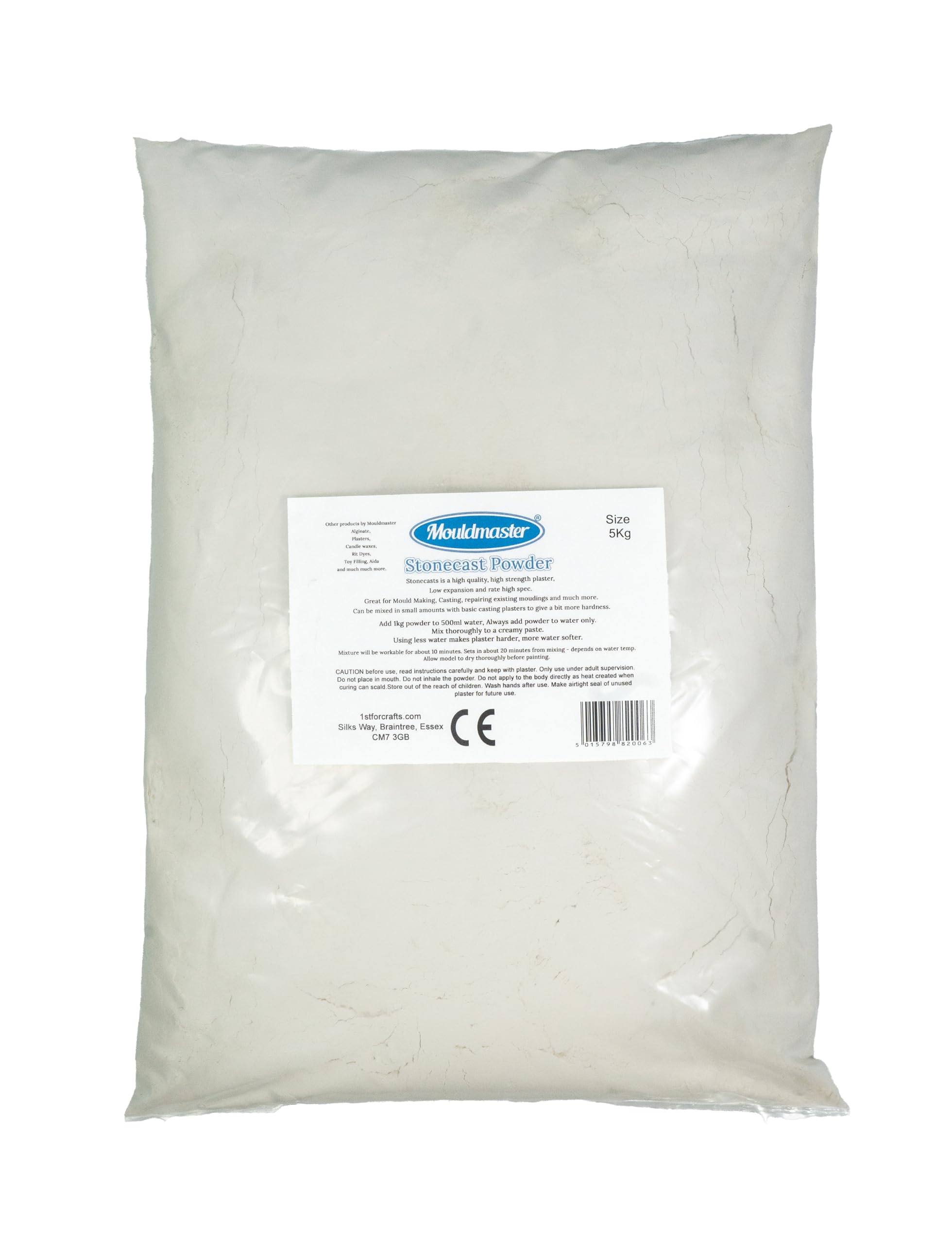 Mouldmaster Stonecast Casting Powder - White Bulk Pack - 5kg Bag