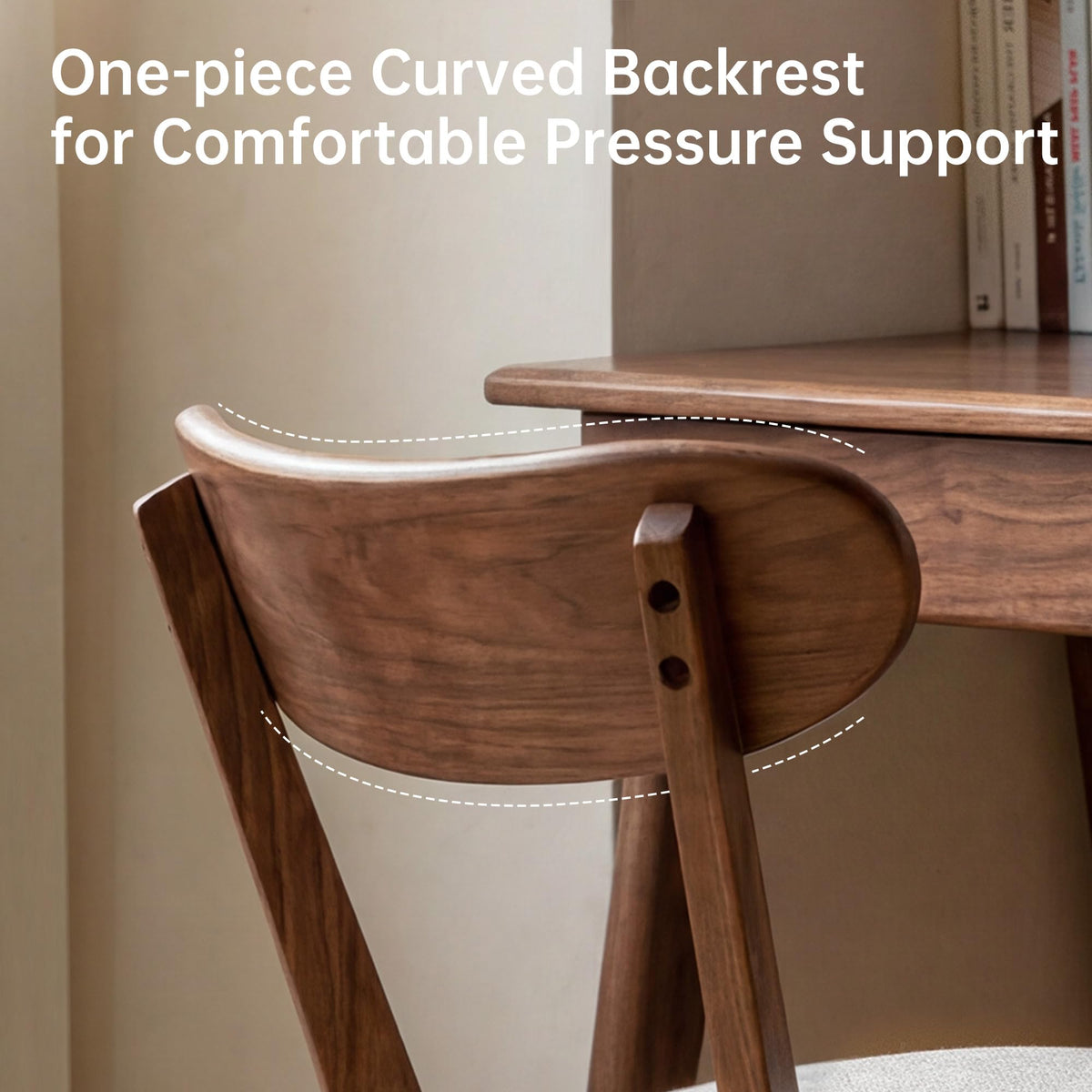 2PCS Modern Solid Dining Chairs Set, Upholstered Fabric Dining Room Chairs - image 4