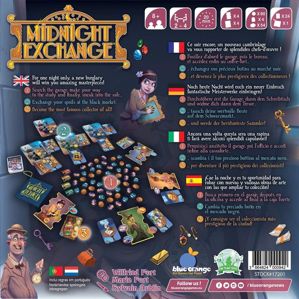 Midnight Exchange Strategy Board Game by Snaps – Art Collection Game