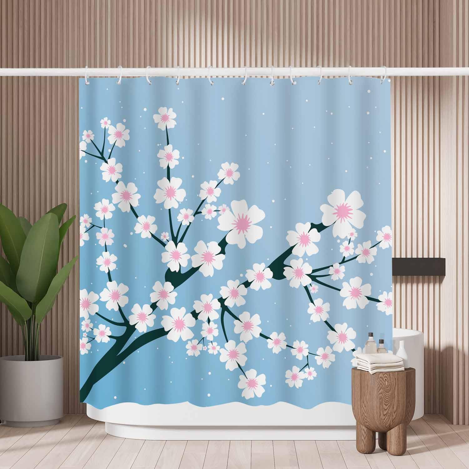 Spring Blossoms Shower Curtain | Mold Resistant Polyester