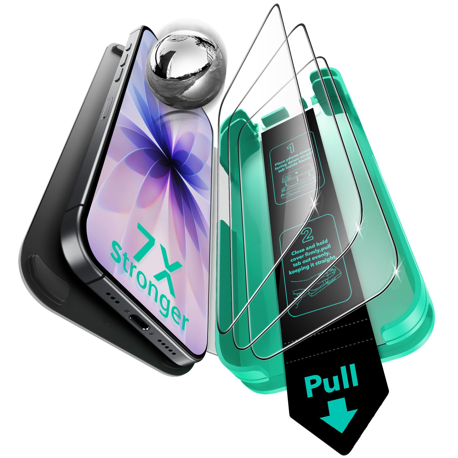 ESR Armorite Screen Protector for iPhone 17/16 Pro – 3-Pack Glass