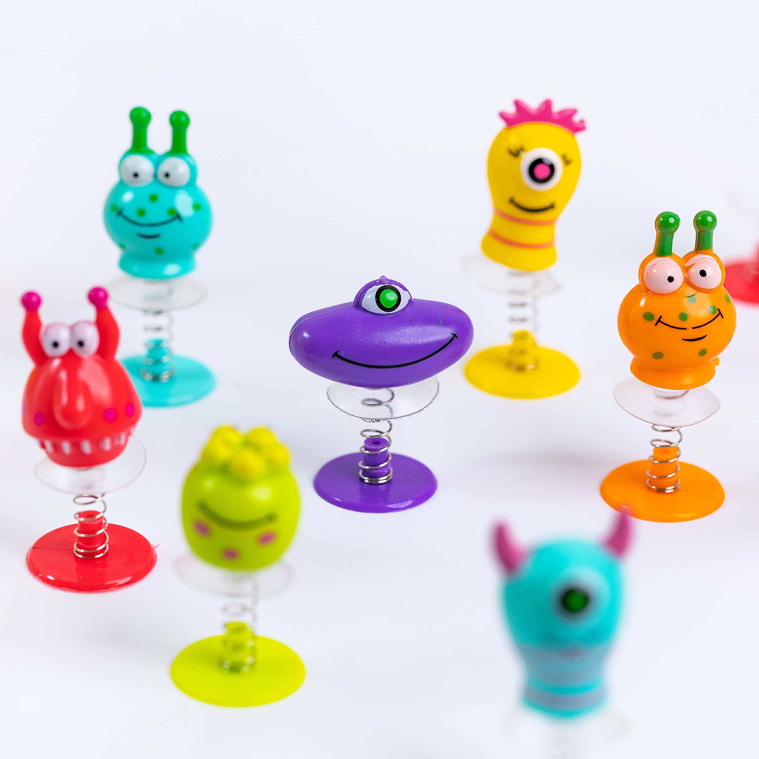 Toyseum 36-Pack Jumping Monster Party Bag Fillers | Pop Up Spring Toys