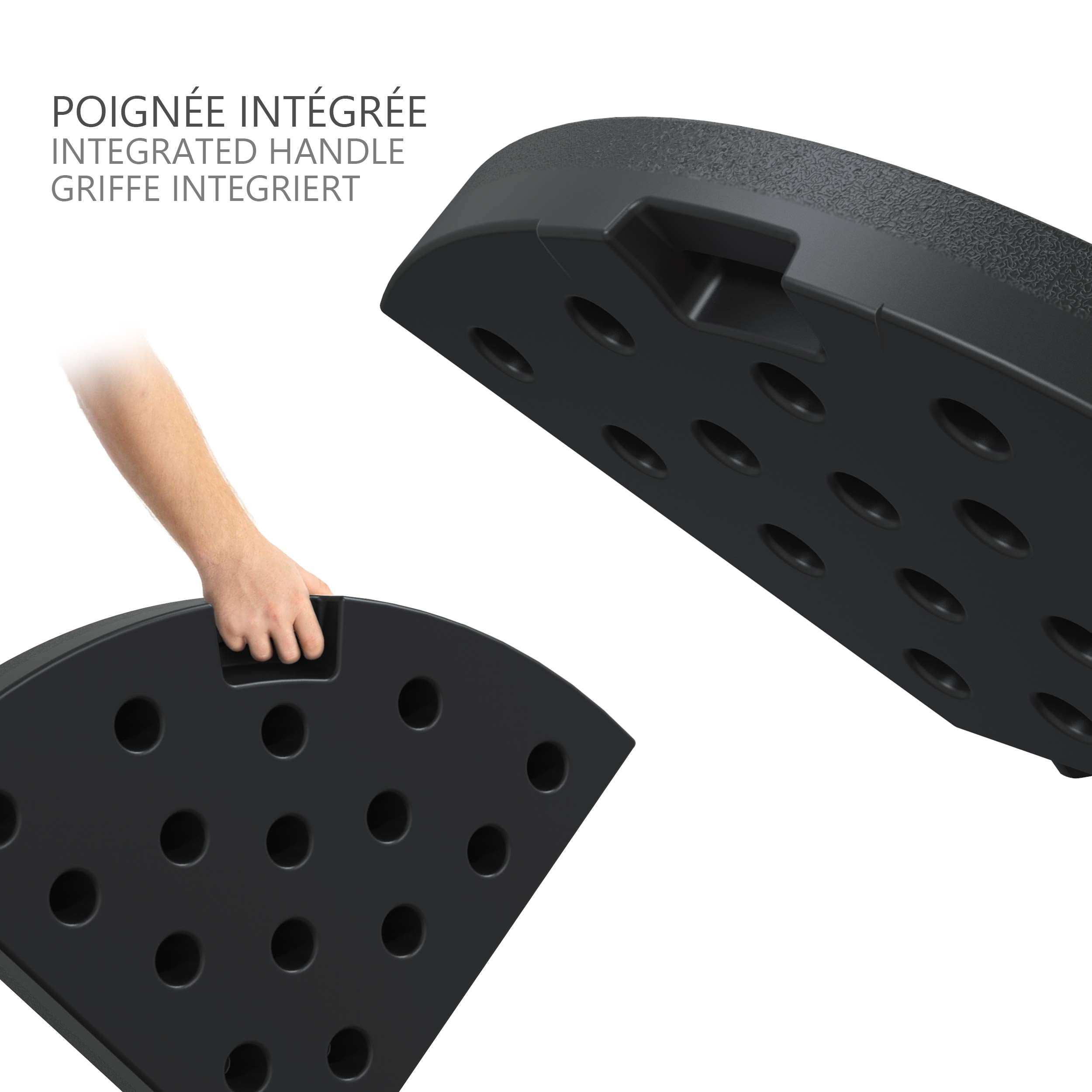 VOUNOT Parasol Base Weights | Set of 4 Round Sand or Water Filled Stands