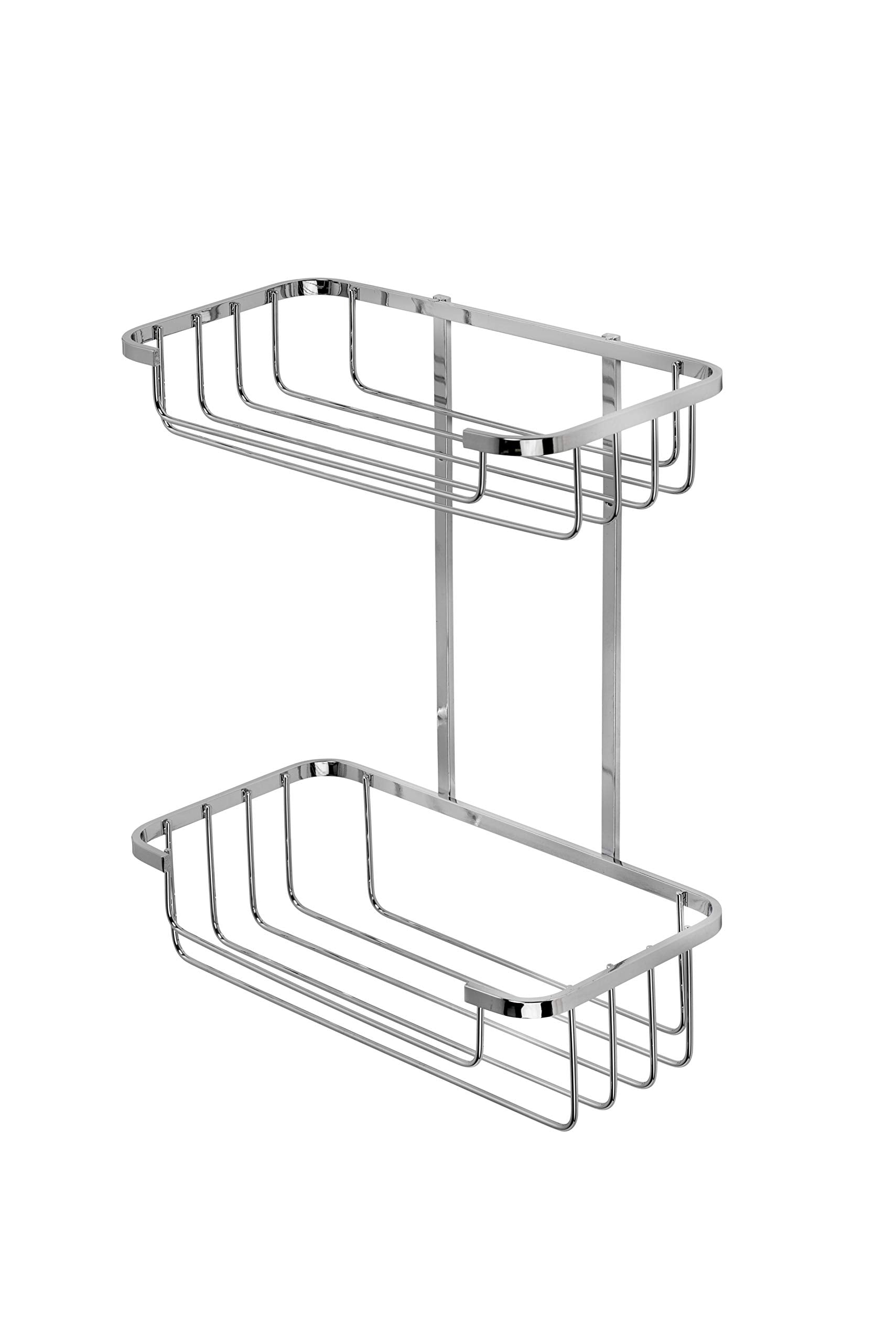 Croydex Two Tier Shower Caddy – Rust Free Stainless Steel Chrome Basket