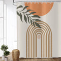 ASDCXZ Boho Shower Curtain | Abstract Art Beige Polyester | 180x200 cm