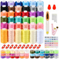 103PCS Polyester Sewing Thread Set | 36 Colors & Prewound Bobbins