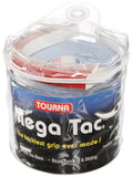 Tourna Mega Tac Extra Tacky Tennis Overgrip – Blue – 30-Pack XL