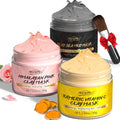 Jolof Store Clay Mask Kit – Turmeric, Dead Sea & Himalayan Mud Mask Set