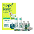 Wype Toilet Roll Gel Family Bundle | Flushable Wet Wipe Alternative