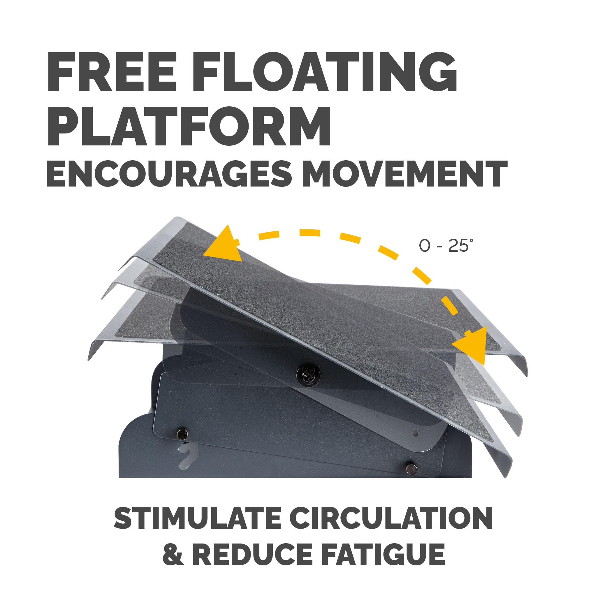 Fellowes Professional Series Ergonomic Foot Rest – 3 Height Positions, Black