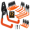 Heavy Duty Garage Hooks - 12 Pack Wall Mount Tool Hangers