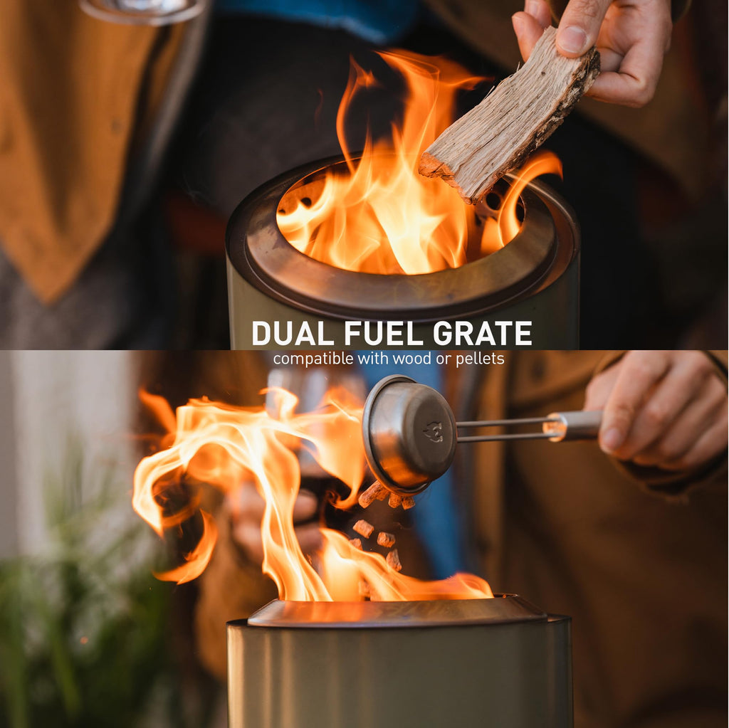 Solo Stove Mesa XL Tabletop Fire Pit – Low Smoke Stainless Steel