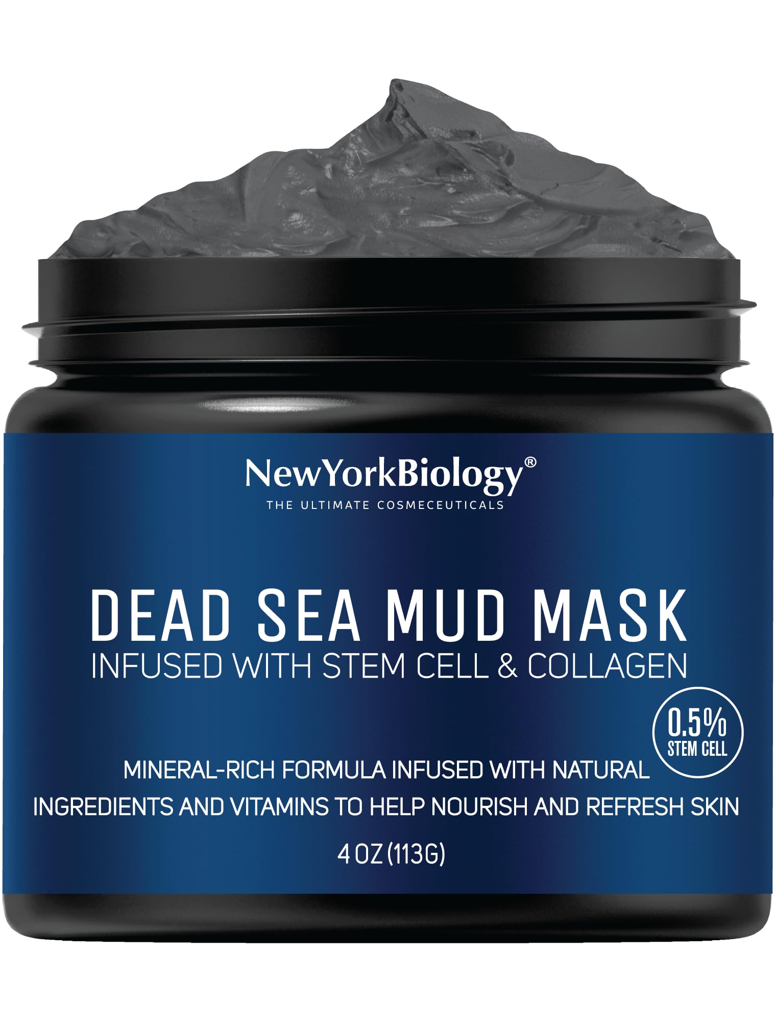 New York Biology Dead Sea Mud Mask with Stem Cell and Collagen | 113g