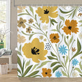 COZZSNUGE Boho Floral Shower Curtain | Waterproof Polyester, 183x183cm