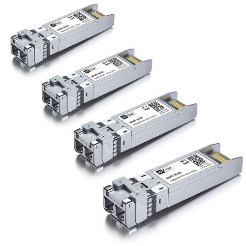 10GBASE-SR SFP+ Transceiver for Ubiquiti & Cisco – 4 Pack