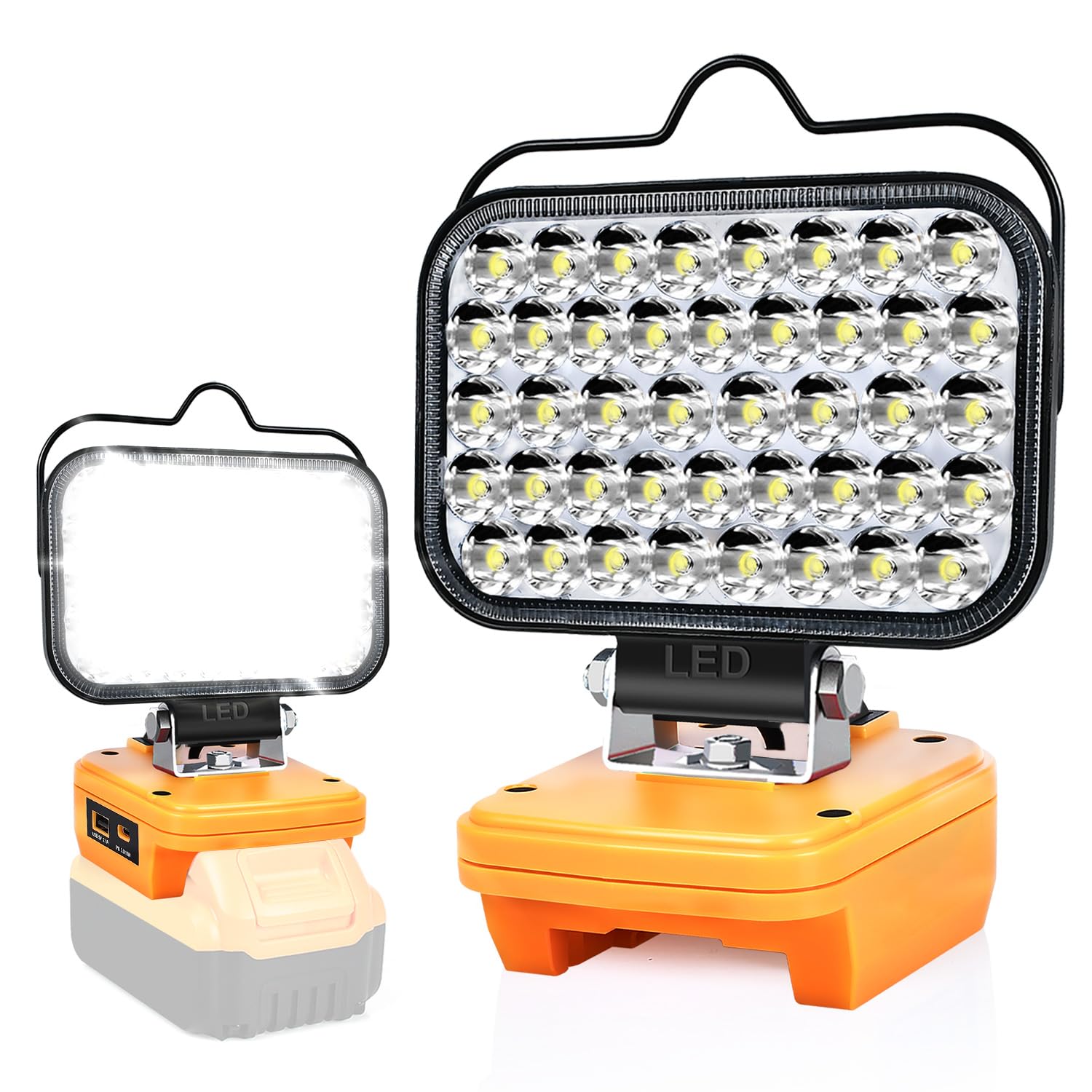 Jolof Store Cordless LED Work Light for Dewalt 20V Battery - Portable Lamp