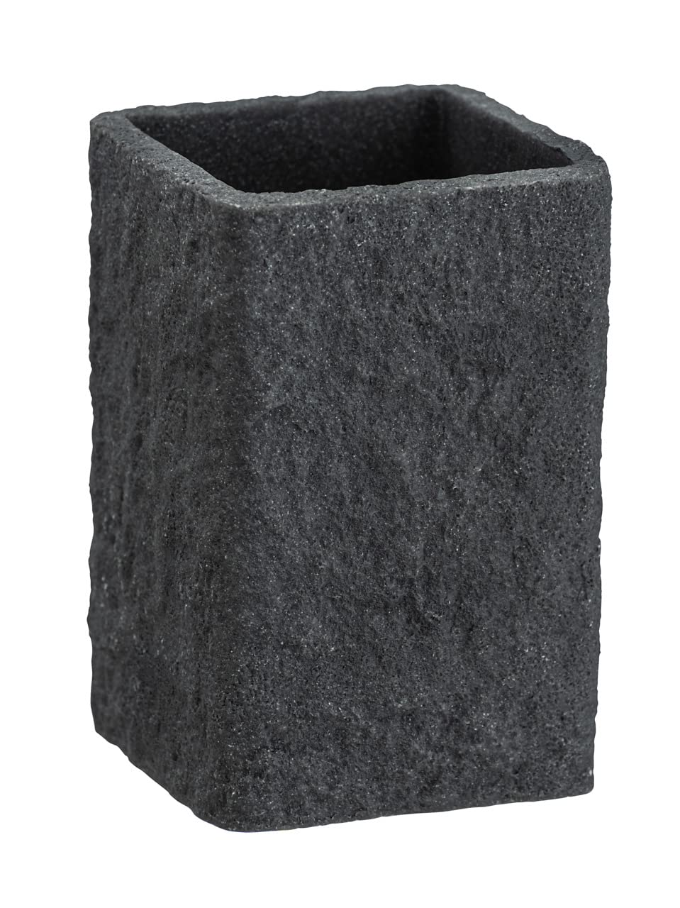 WENKO Villata Toothbrush Holder – Grey Natural Stone Look Polyresin