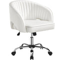 Yaheetech Desk Chair, Swivel Makeup Vanity Chair with Tufted Barrel Back
