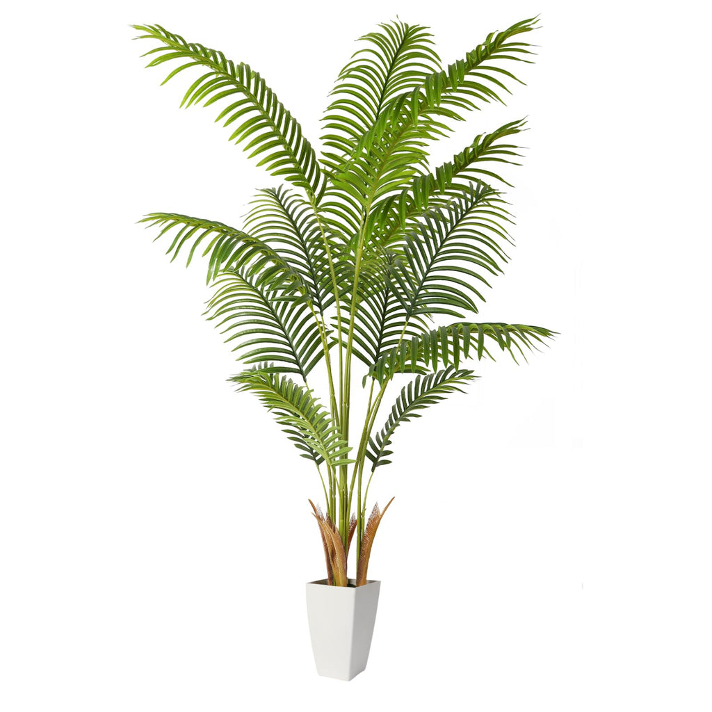 Alupssuc 5ft Artificial Areca Palm Tree | 12 Trunks Real Touch Silk Faux Plant