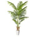 Alupssuc 5ft Artificial Areca Palm Tree | 12 Trunks Real Touch Silk Faux Plant