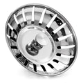 Upgraded Kitchen Sink Plug Strainer Stainless Steel Strainers Sink Plugs Replacement Drain Stopper for Food/Hair Catcher - UK Sinks Hole Diameter