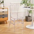 TAO ONE Clear Napoleon Chair | Stackable Acrylic Dining Chair for Events