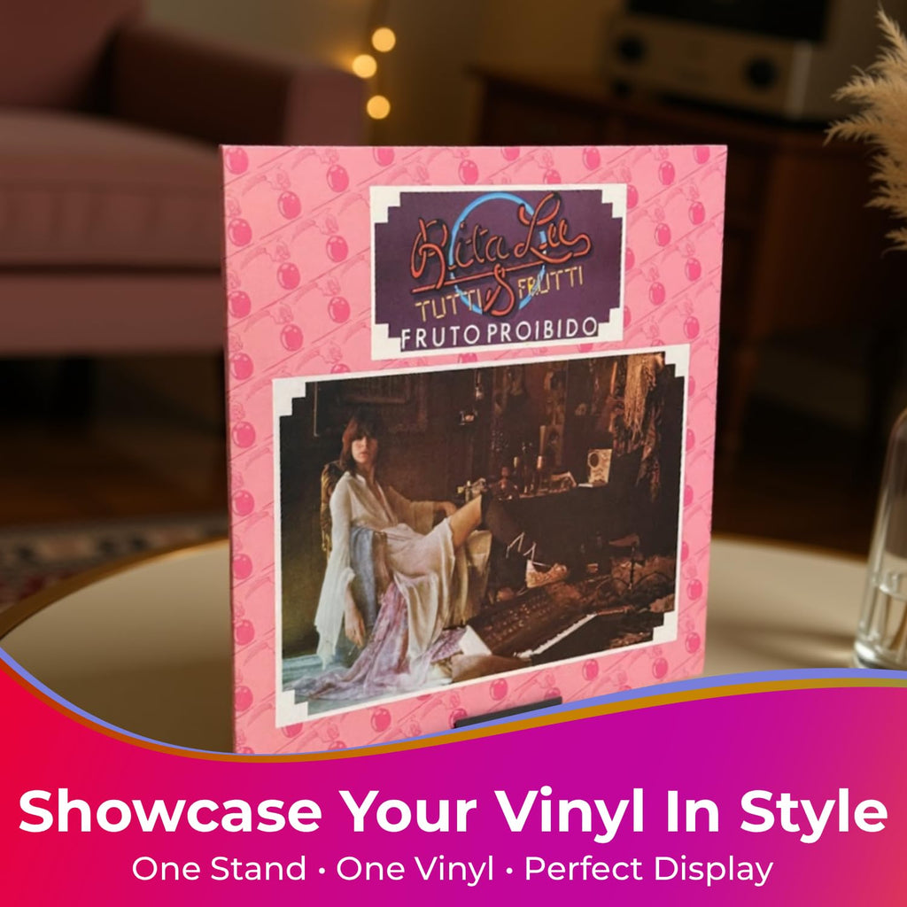 Print It Uk Now Playing Vinyl Record Stand Display Holder 5 Pack - White