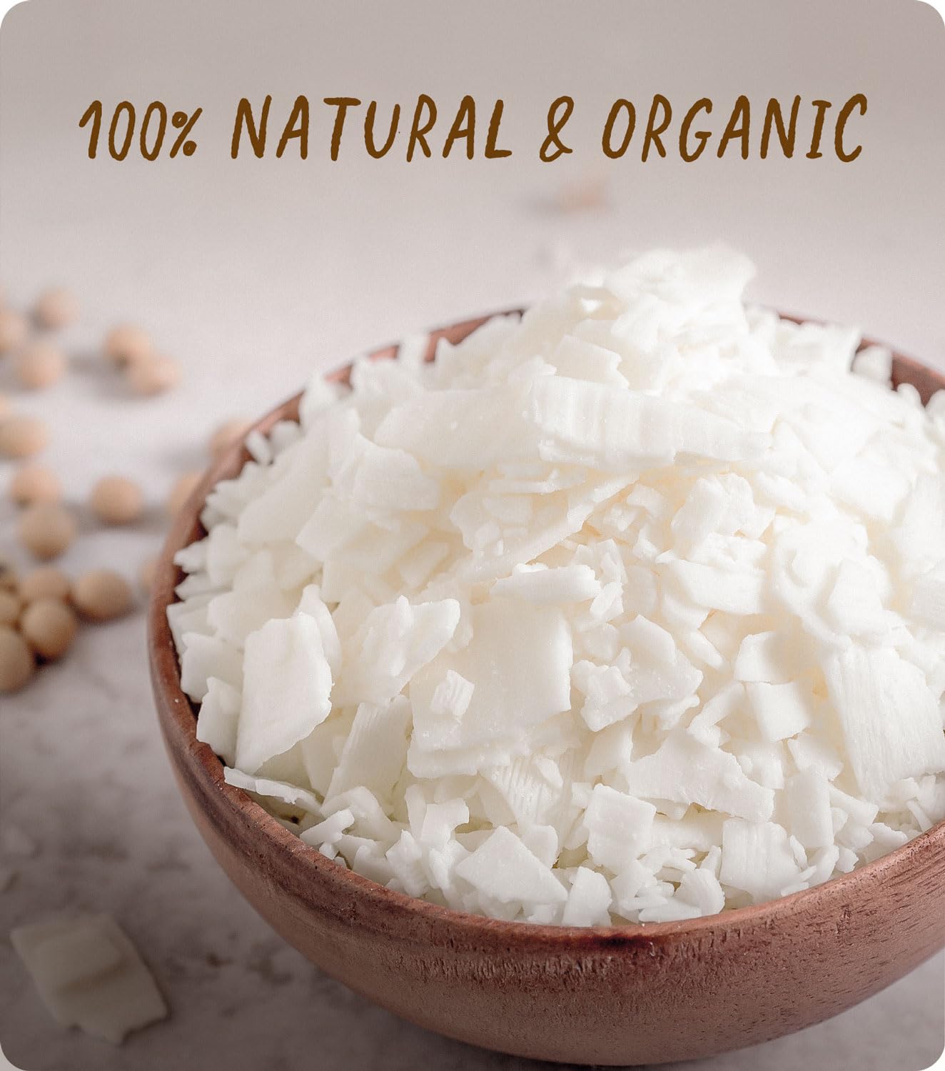 BOYUJK 10KG Soy Wax Flakes – 100% Natural Organic Candle Making Wax