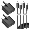 Jolof Store 25W USB C Fast Charger 2-Pack with 2M Cable for Samsung