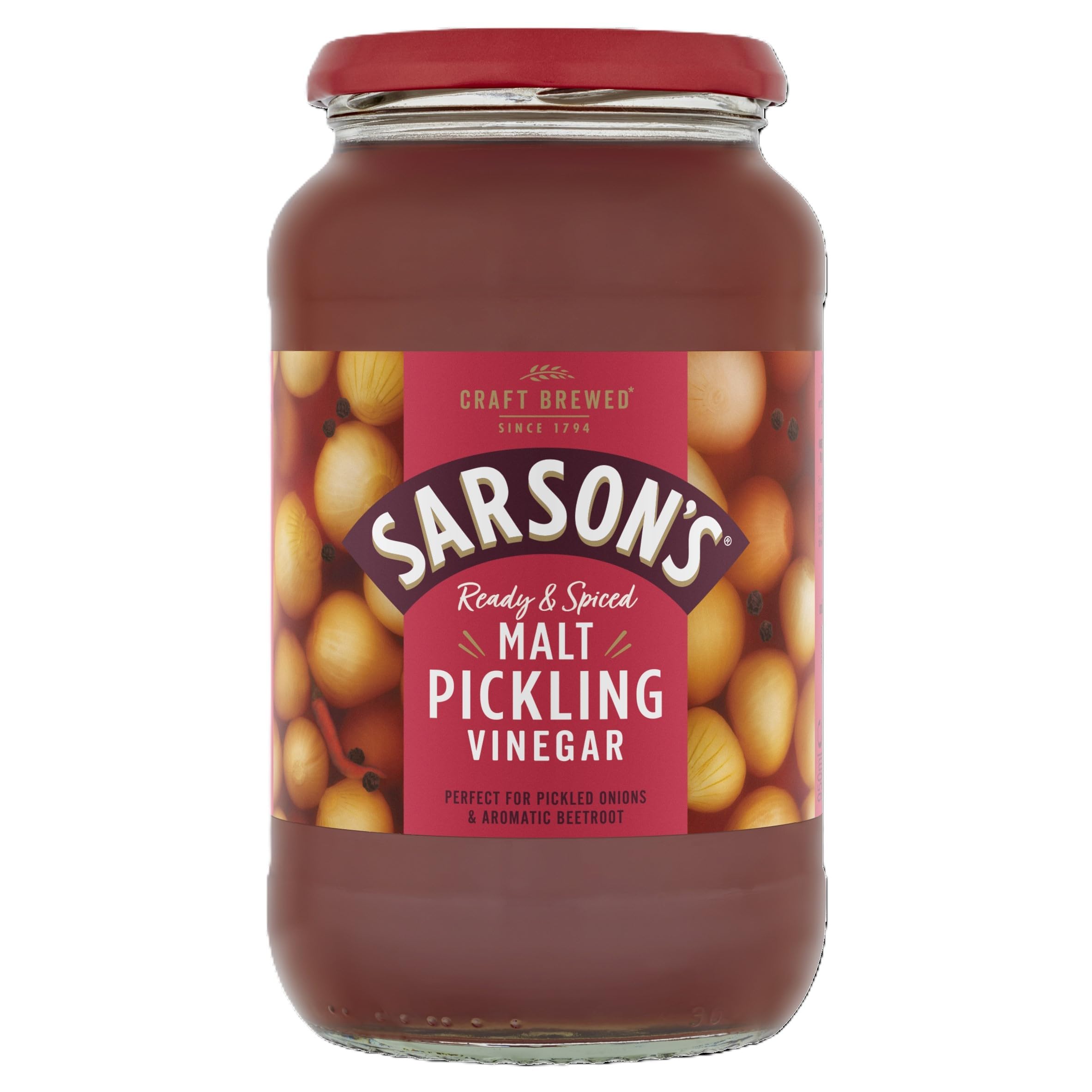Sarson's Pickling Malt Vinegar – 6 x 950ml Bulk Pack for Preserving