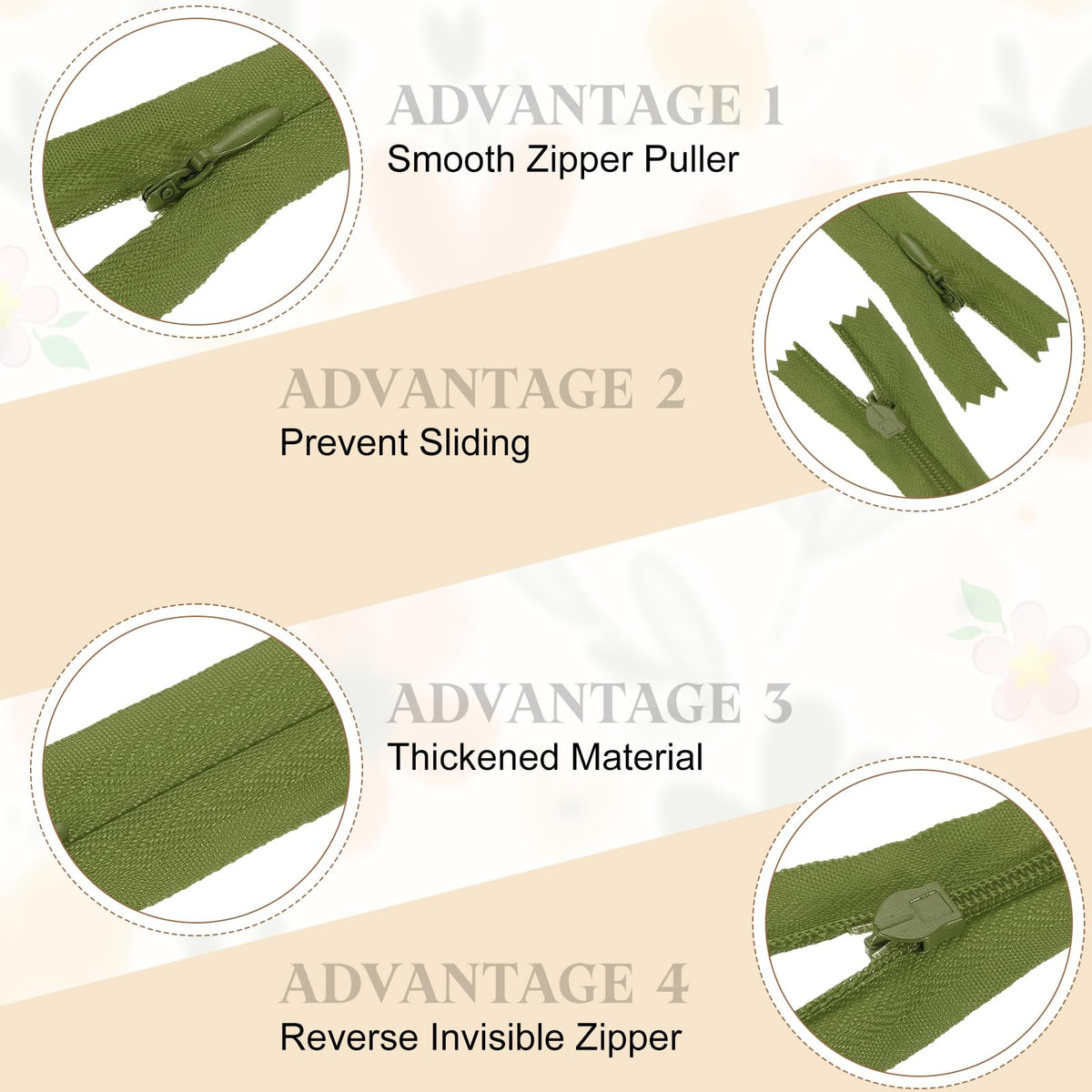 sourcing map 30Pcs 25cm/10-Inch Nylon Coil Zippers, #3 Closed End Separating Jacket Zippers Bulk Frame Replacement for Tailor Sewing Bag Craft