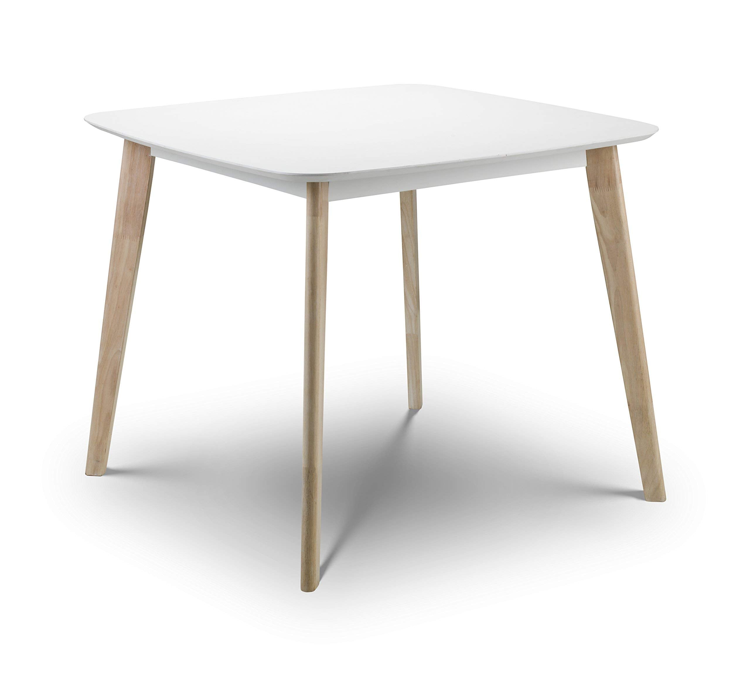Julian Bowen Casa Square Dining Table | White & Limed Oak - 90cm