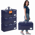 Lifewit 4 Pack Large Moving Bags with Lids and Sturdy Handles, Dark Blue - image 1
