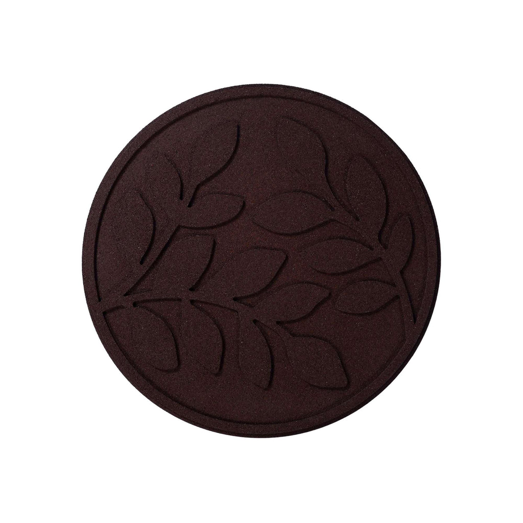 Nicoman Recycled Rubber Garden Stepping Stones - Leaf Design, Set of 4