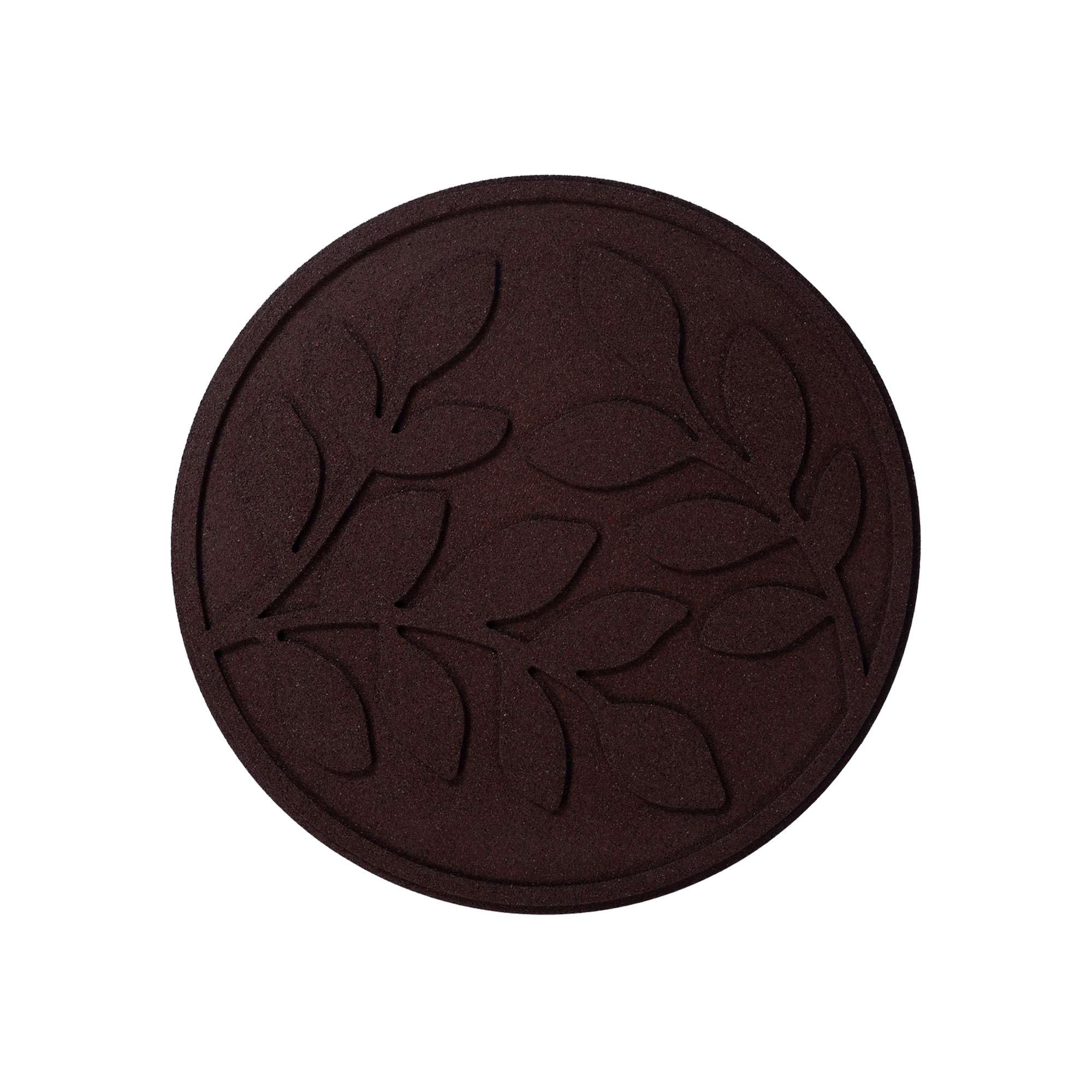Nicoman Recycled Rubber Garden Stepping Stones - Leaf Design, Set of 4