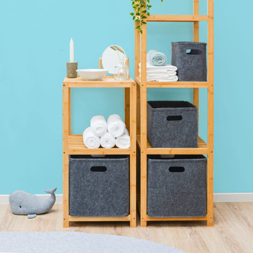 2 Cube Storage Boxes 33x33x33 - Compatible with IKEA Kallax Foldable Shelf Cubes