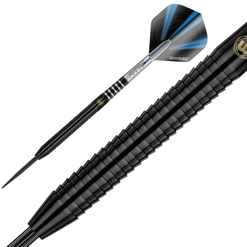 Winmau Sabotage Onyx 22g Tungsten Steeltip Darts | Shark Fin Barrels