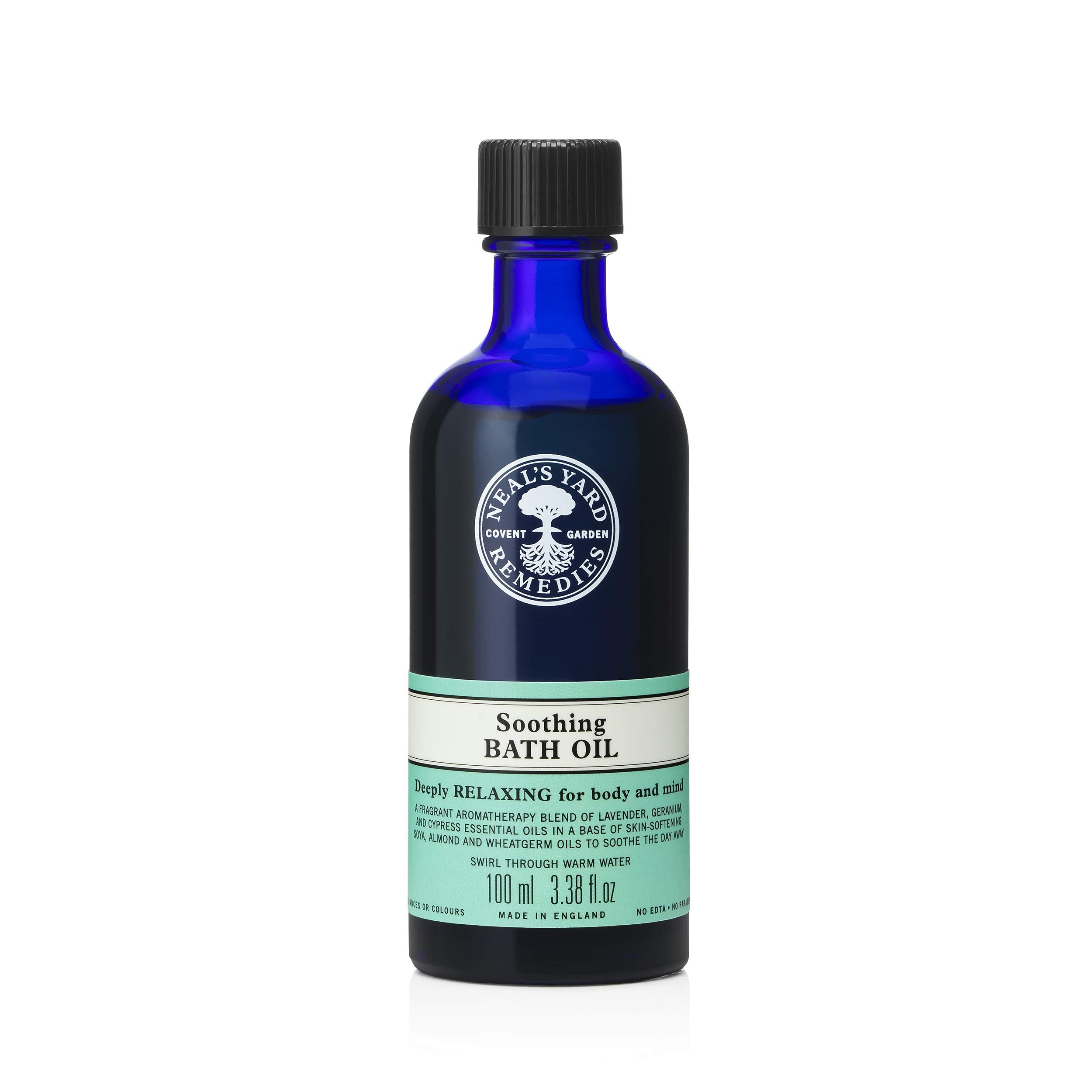 Neal's Yard Remedies Soothing Bath Oil | Organic Lavender & Geranium | 100ml