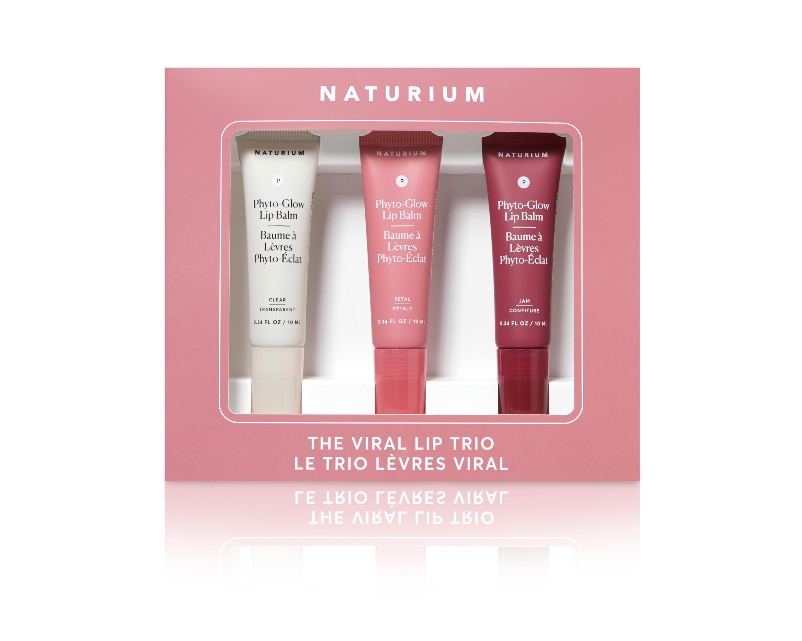 Naturium Phyto-Glow Lip Balm Trio - Hydrating Sheer Tinted 3-Pack