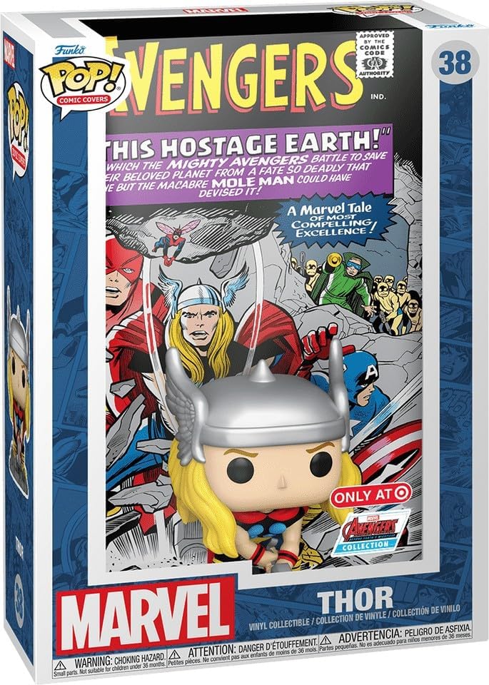 Funko Pop Comic Cover Marvel Avengers: Thor Vinyl Figure Display