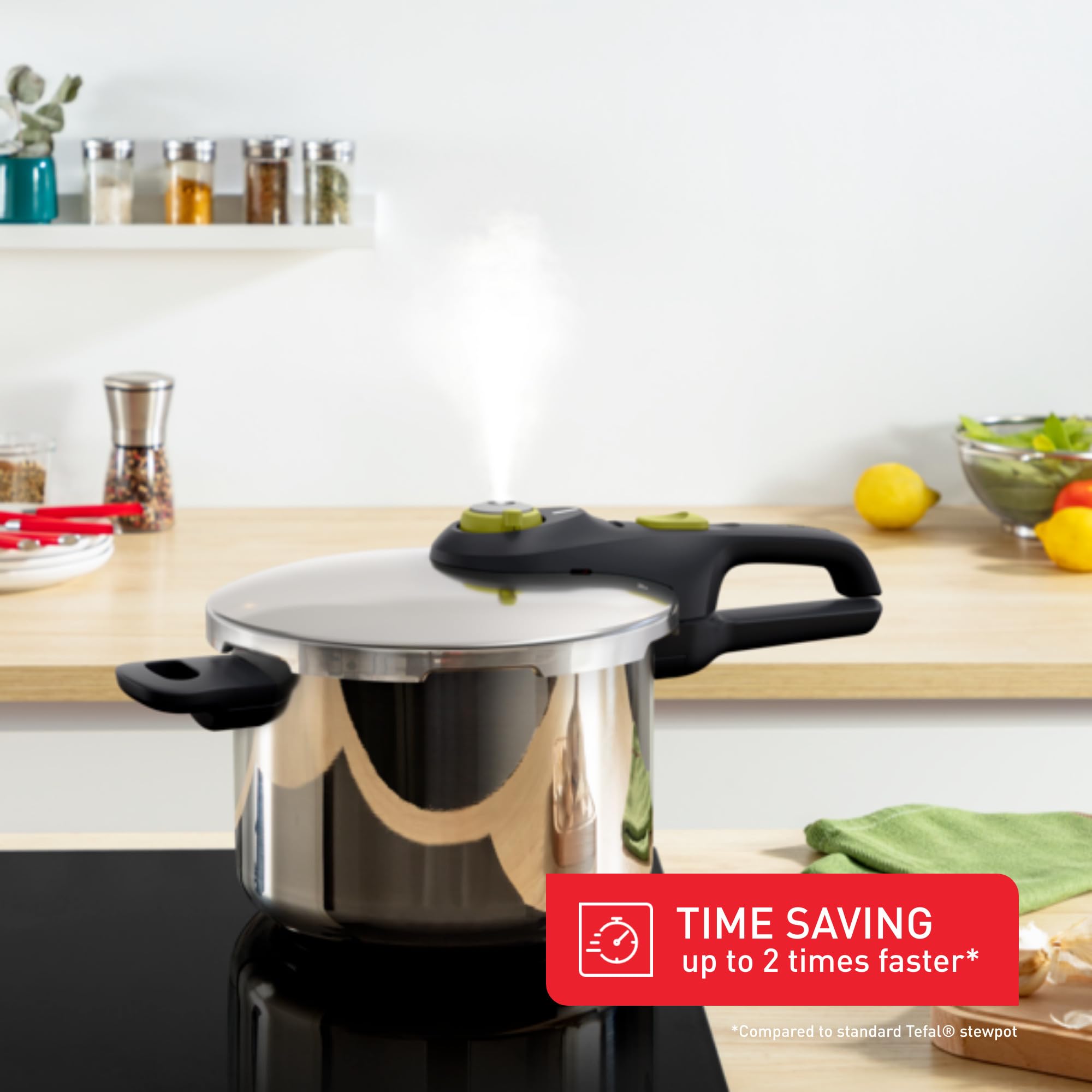 Tefal Secure 5 Neo Pressure Cooker – 6L Stainless Steel Induction
