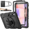 SEYMAC Samsung Galaxy Tab S9/S10 FE Case – Shockproof 360 Rotating Stand