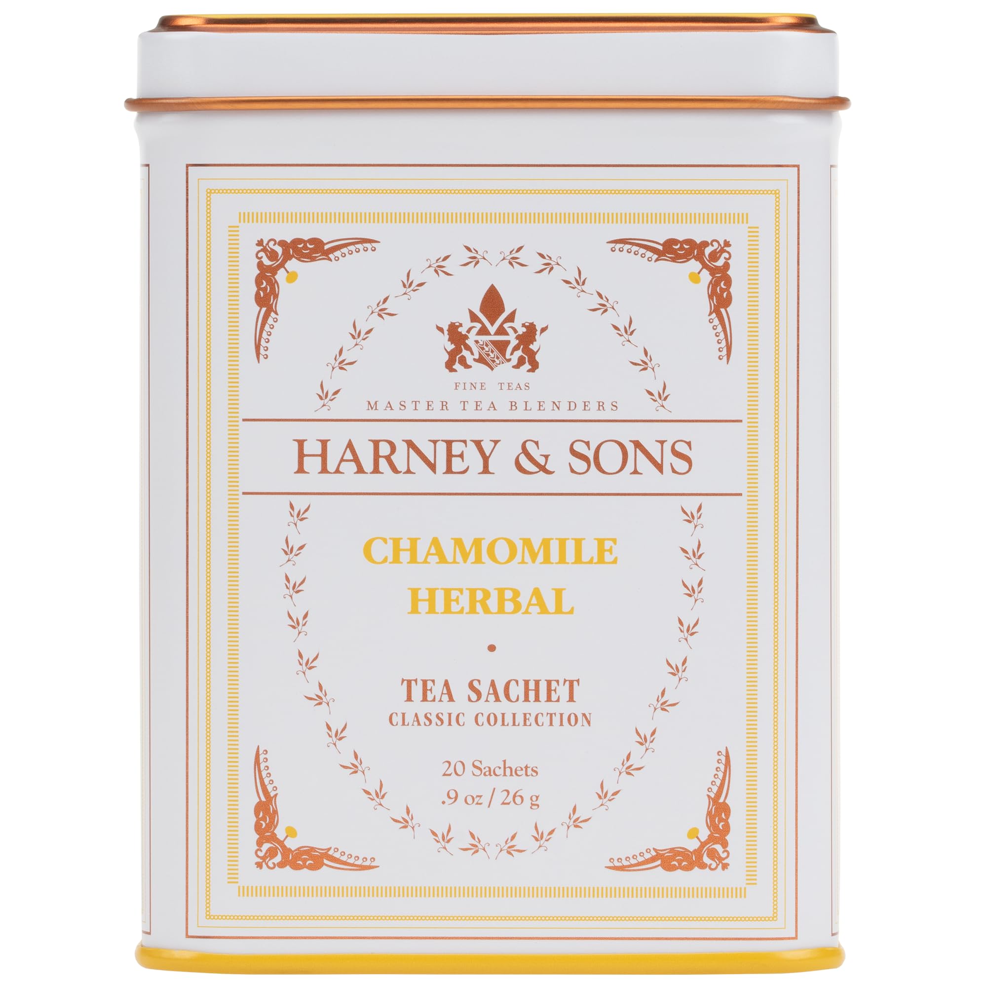 Harney & Sons Chamomile Herbal Tea - Egyptian Flower Sachets, 20 Count