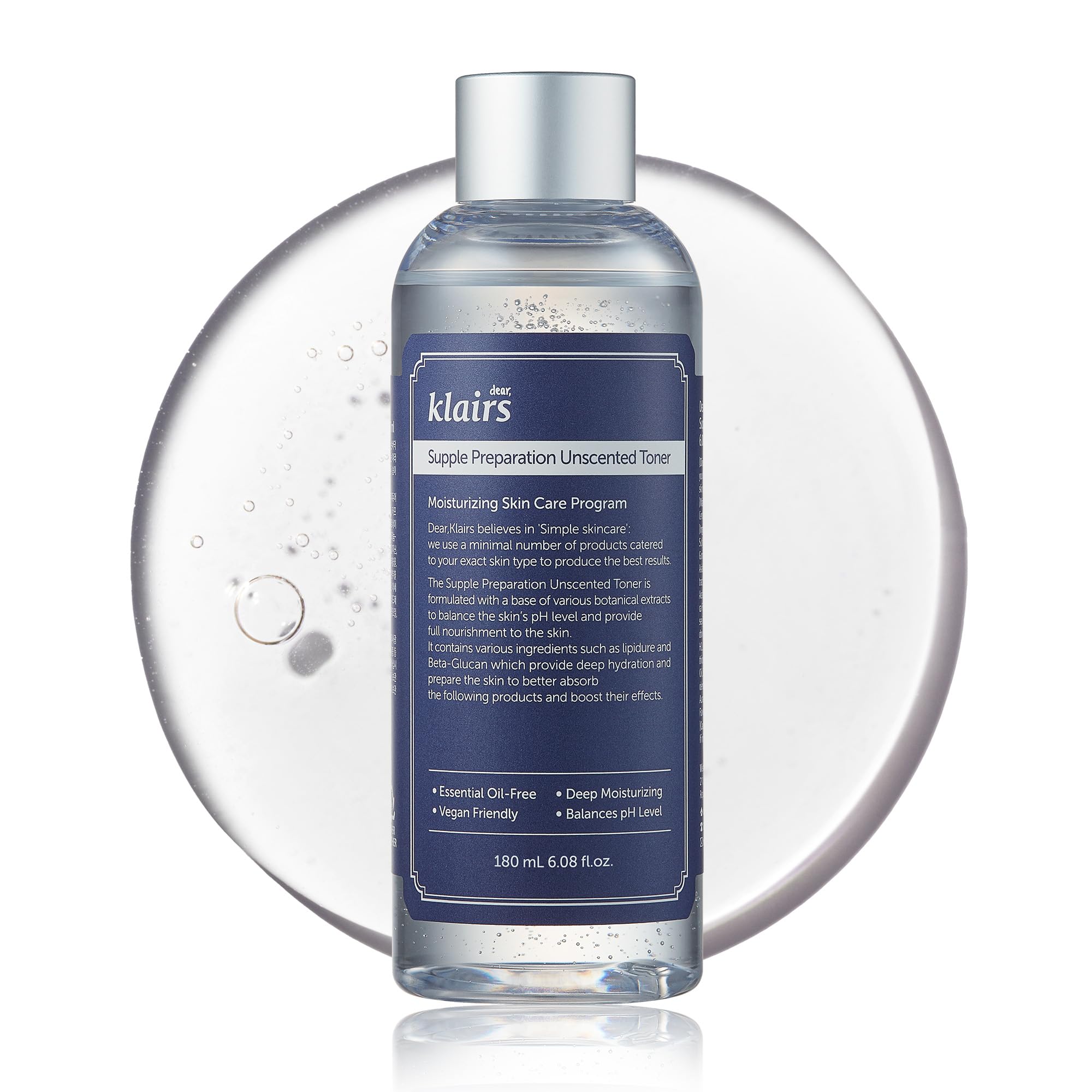 DearKlairs Supple Preparation Unscented Toner - Alcohol-Free K-Beauty