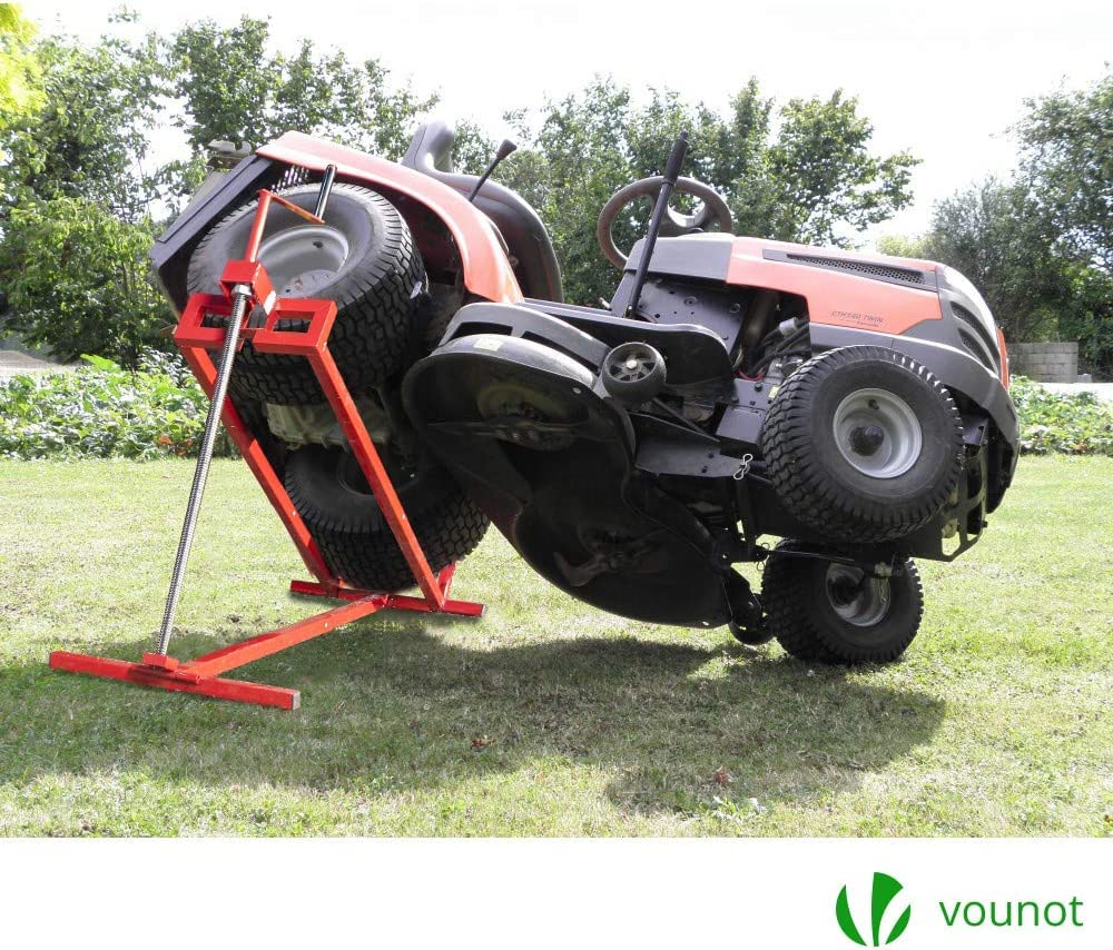VOUNOT Ride on Mower Jack Lift – 400kg Telescopic Maintenance Jack