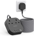 5M Extension Lead | 2 Way Power Strip with 4 USB Ports