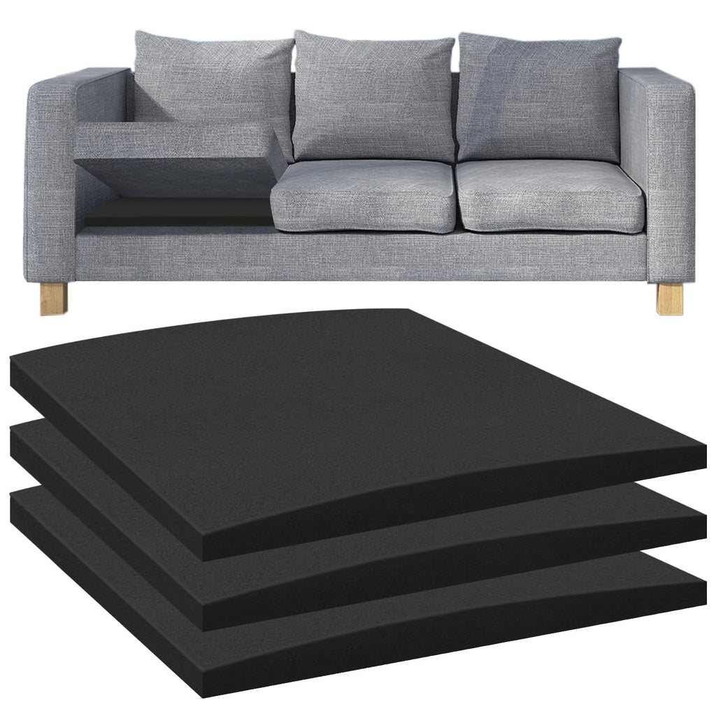 Duscdesp 50×50cm Sofa Support Boards,Sofa Bed Support Cushion Sofa Saver,Cushion Sag Repair for Corner Sofa Sofa Bed Couches Settee Black & 3 Pcs - image 1