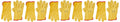 Himalayan H310 Premium Leather Drivers Gloves - Yellow - Pack of 10