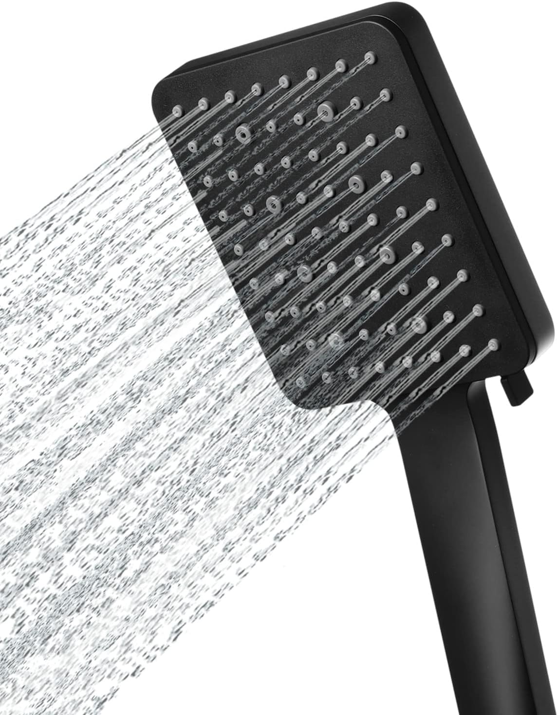 Newentor High Pressure Shower Head | 6 Spray Modes Water Saving - Black